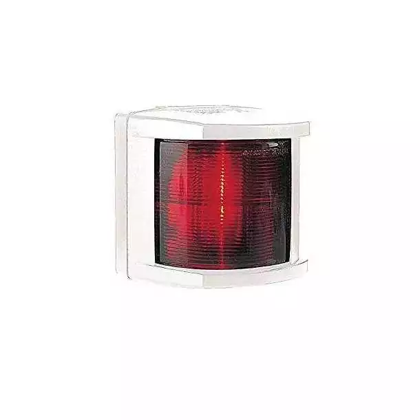 Feu bâbord 112,5 degrés rouge Portée 2 NM Boîtier blanc