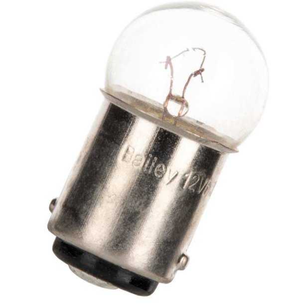 10 Ampoules 12V 10W BA15D sphérique diamètre 18x35mm Vendu par 10