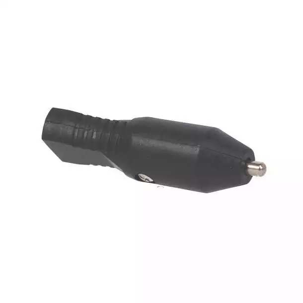 Fiche mâle 12V avec protection fusible 8A contacts à sertir