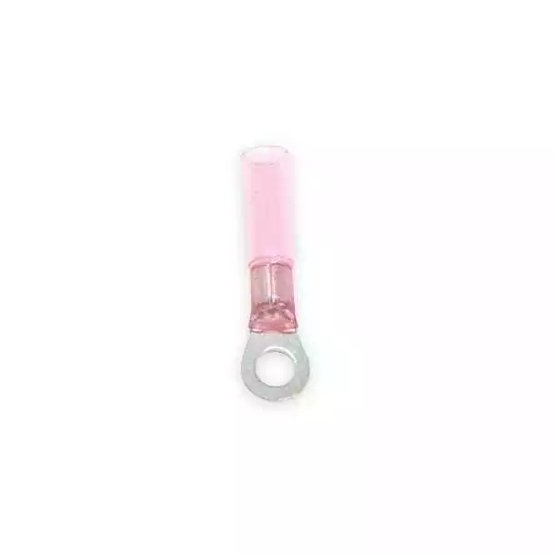 100 Cosses anneau rouge diamètre 10mm thermorétractables câble 0,5-1,5mm²