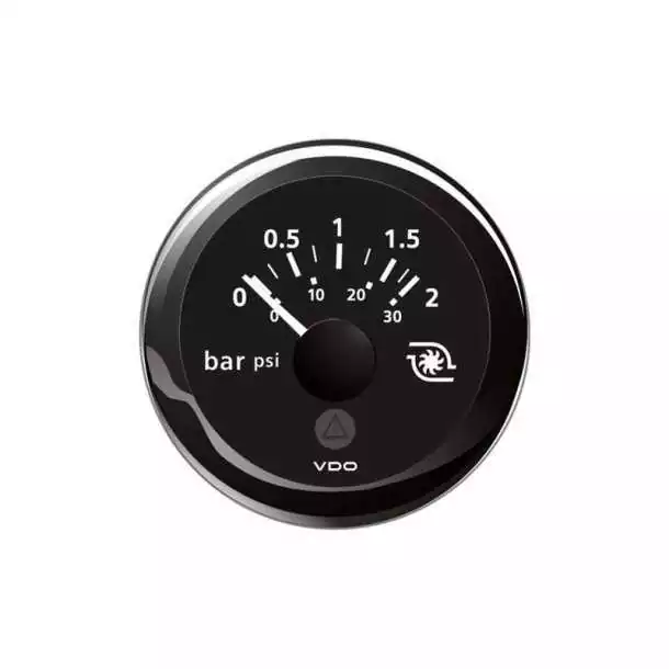 Manomètre Pression de turbo diamètre 52 mm 12-24V noir Indicateur 2bars 30psii Manomètre Pression de turbo diamètre 52 mm 12-24V noir Indicateur 2bars 30psii