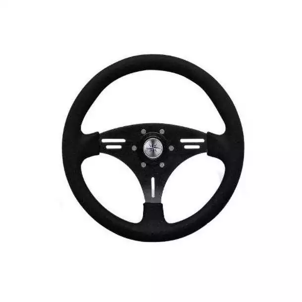 Volant diamètre 355 mm gainage noir aluminium naturel