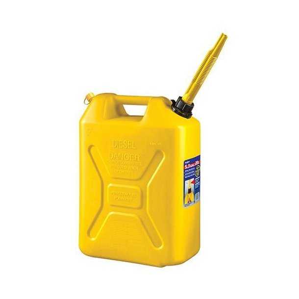 JERRYCAN avec bec à évent pour carburant JAUNE 20L