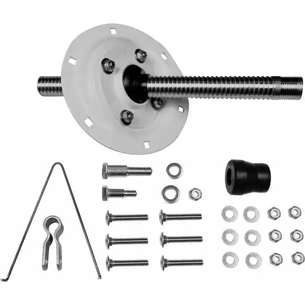Rotule pour coffre incliné kit rotule pour coffre en acier peint blanc
