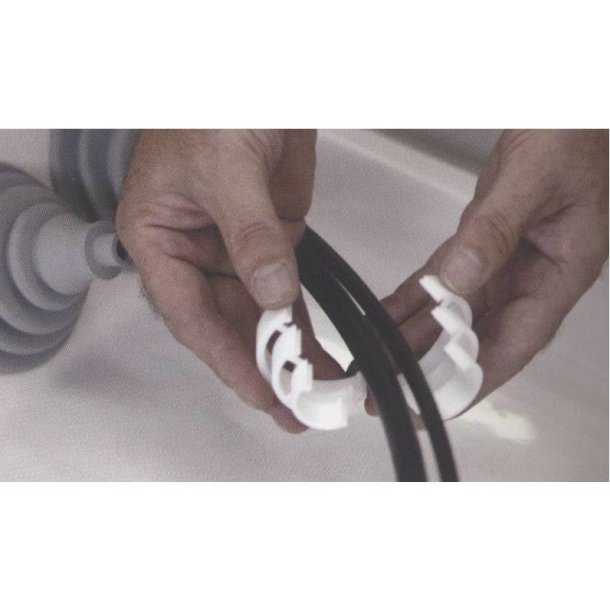 Kit soufflet de passage de câble rapide blanc diamètre 115mm sans démontage du câble