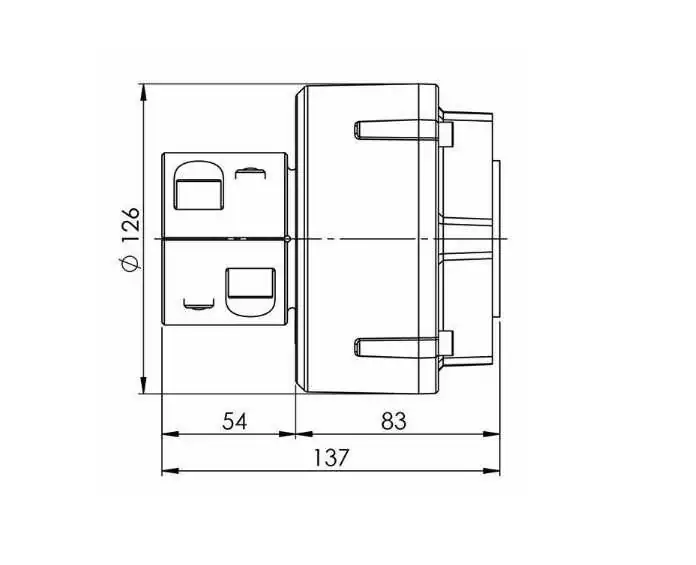 Accouplement flexible type Combiflex 13 diamètre 126mm arbre 25mm