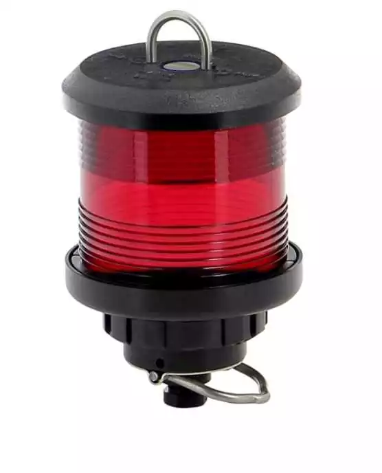 Feu tout horizon rouge (à hisser) boitier noir (ampoule non fournie)