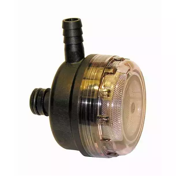 Filtre flasque raccord 1/2" à 90 degrés Raccord PAR-Max et diamètre 13mm à 90°