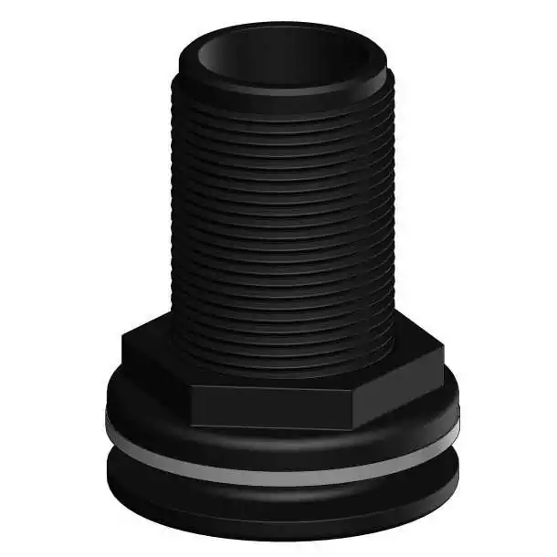 Passe-coque 1" 1/2 pouces BSP diamètre intérieur 37mm NOIR