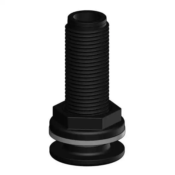 Passe-coque 3/4" pouces BSP diamètre intérieur 19mm NOIR