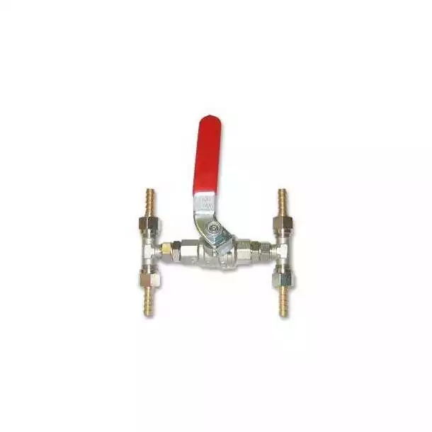 Vanne by-pass pour tuyau souple diamètre 6mm intérieur