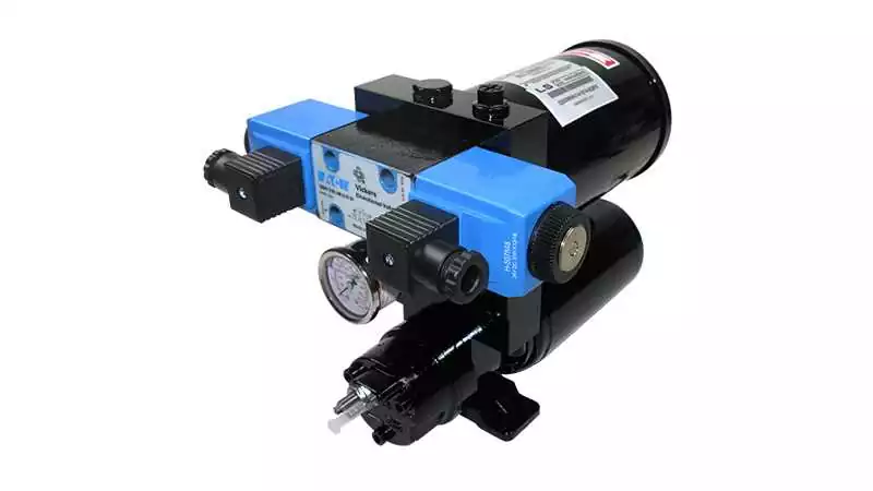 Groupe hydraulique à débit réglable EV2 24V de 0.2 à 2 L/min non réversible