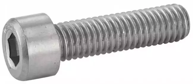 Vis à tête cylindrique à six pans creux Inox A4 M 6x20mm F/T Vendu par 5