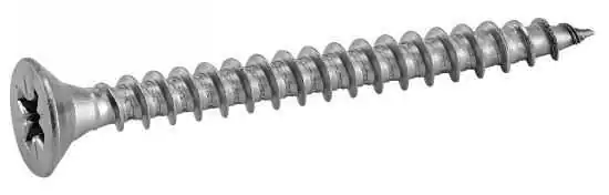 Boite de 50 vis à bois aggloméré diamètre 4 mm Longueur 16 mm