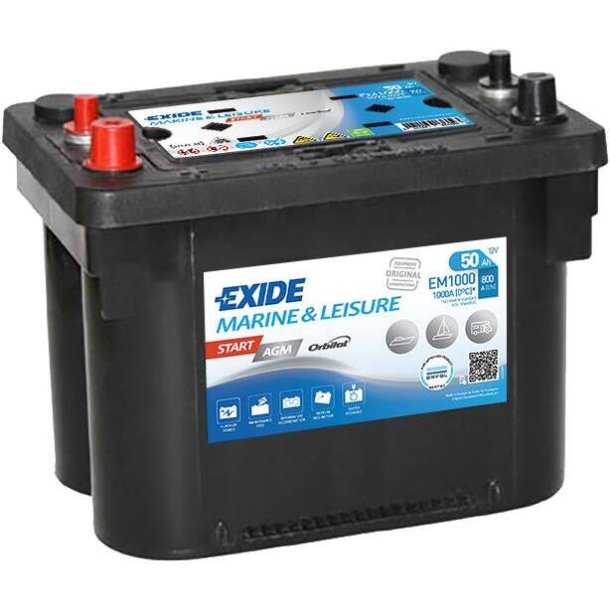 Batterie Exide START AGM 12V 100A dimensions 330 X 173 X 240mm