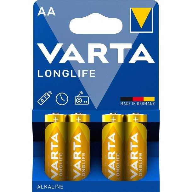 Piles LR06 Varta Longlife BLISTER DE 4