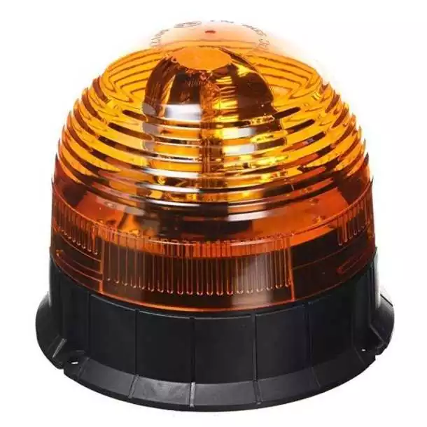 Gyrophare halogène orange à fixer 12-24V 55W livré avec lampe
