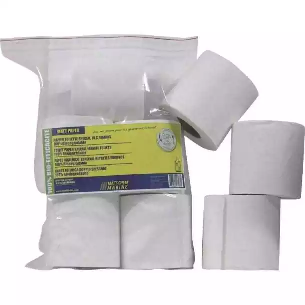 Matt paper lot de 8 rouleaux de papier toilette spécial WC marins