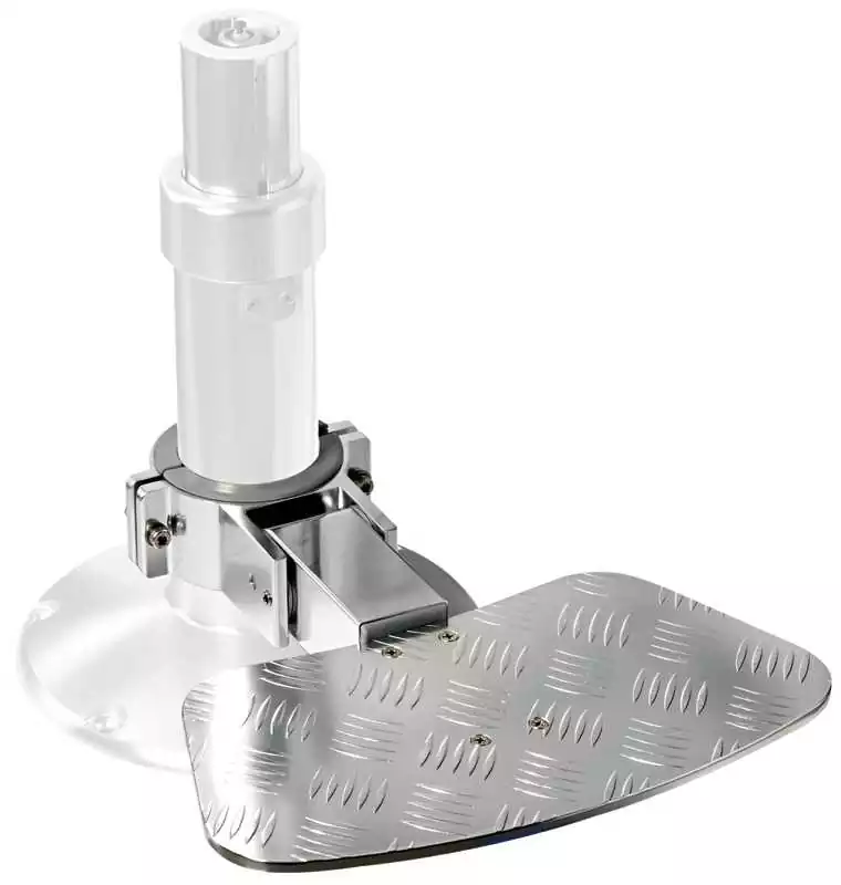 Marche pied pliant en aluminium anodisé 400x220x410mm