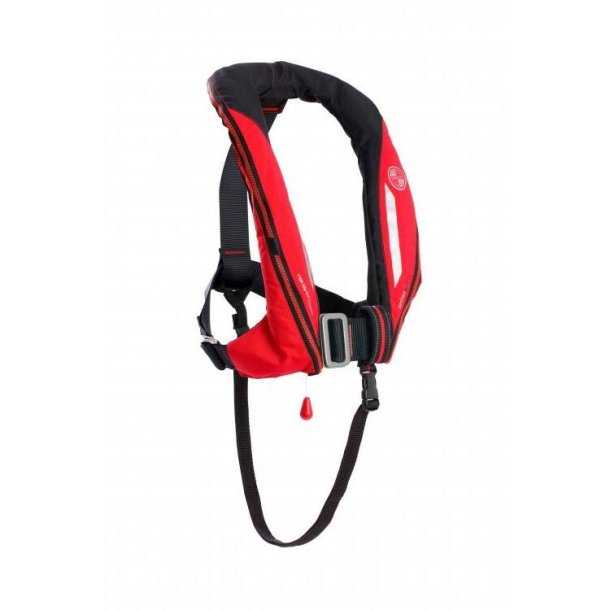 Gilet gonflable Sport 170N auto harnais Red/Black Carbon