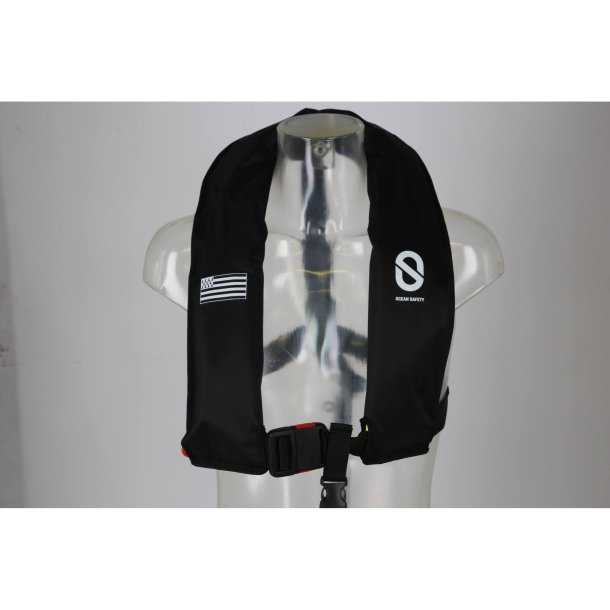Gilet gonflable Ocean Safety XF 170N Bretagne auto Noir Tour de poitrine 55 à 130cm