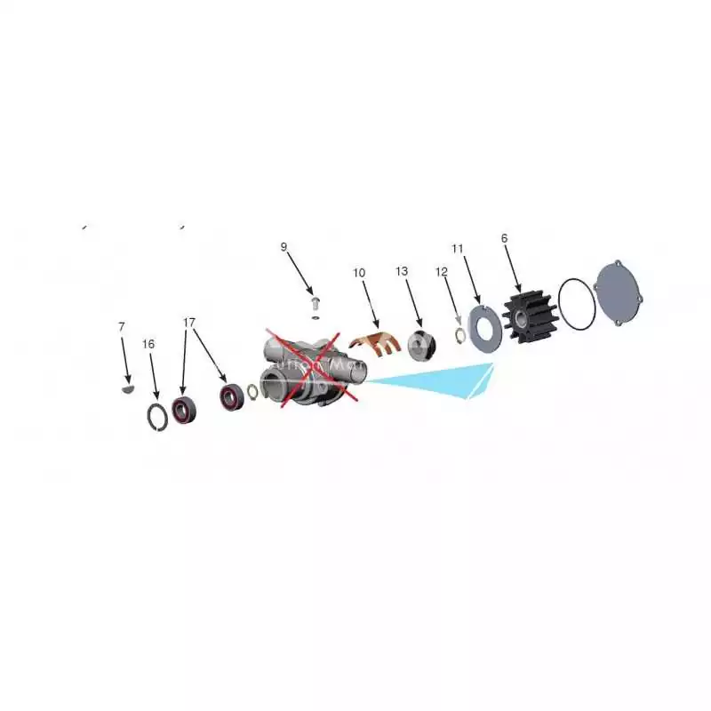 Kit majeur pompe Sherwood P1014
