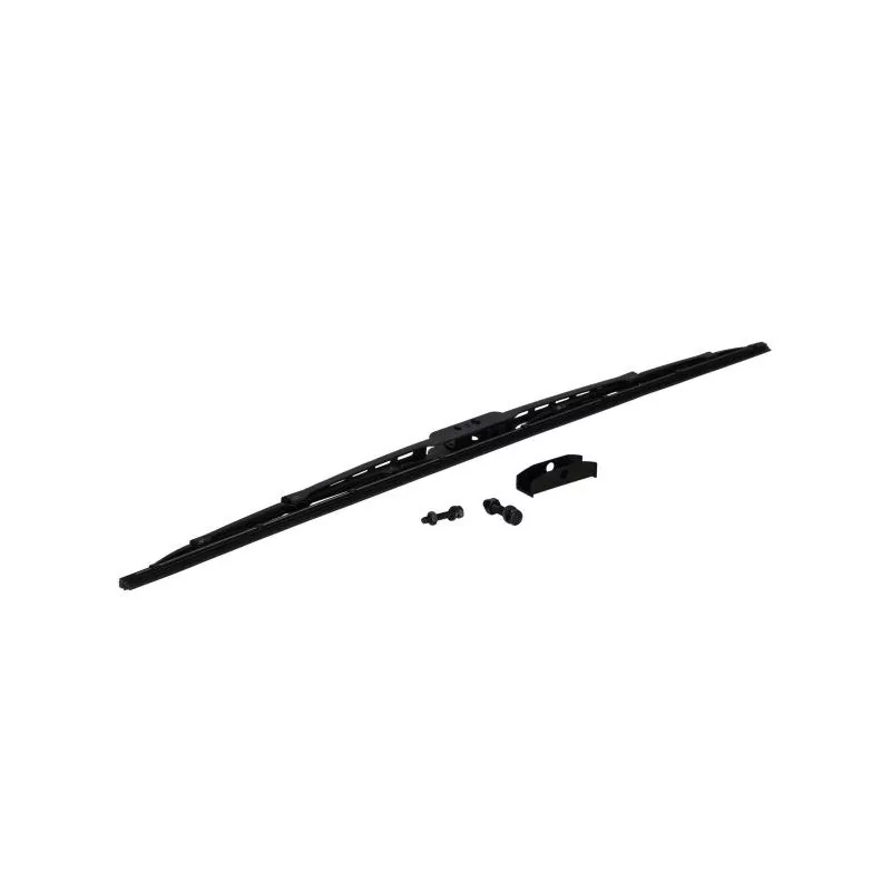 Lame balais essuie glace inox noir 710mm W25 W38 attache support axe largeur 16mm