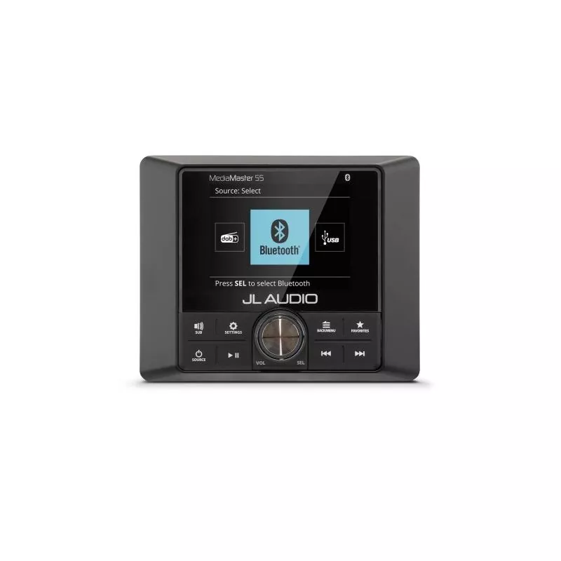 Poste stereo IP67 Mediamaster 55 4X25W USB Buetooth FM AM Aux