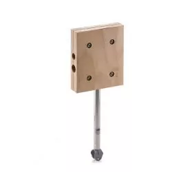 Support moteur hors bord balcon Charge max 40 kg plateau en bois pour tube 22-25 mm 210 x 260mm
