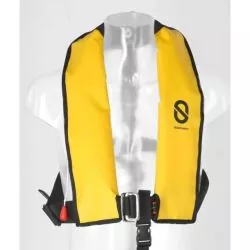 Gilet gonflable 170N XF auto avec harnais jaune pvc