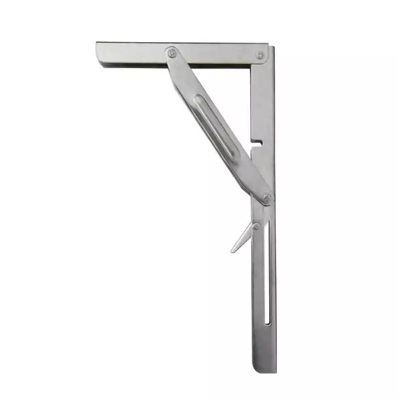 Fixation inox pour table, coudee 300x165x20mm