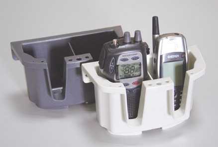 Casier de rangement  telephone mobile et GPS, 15X11,5X9cm gris