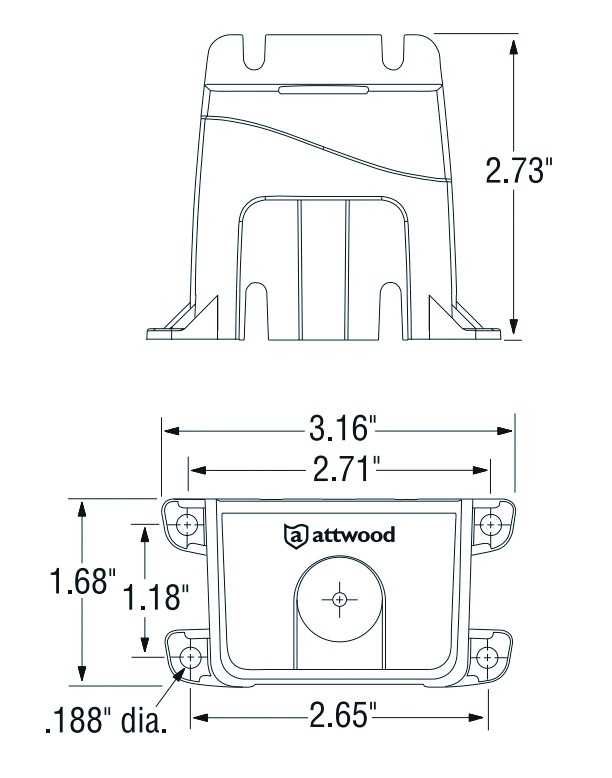 Déclencheur automatique blanc ATWOOD 12V imperméable