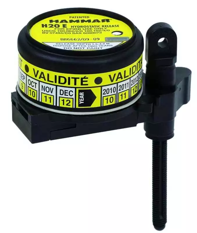Largueur balise EPIRB automatique H20E 95 x 65 x 60mm