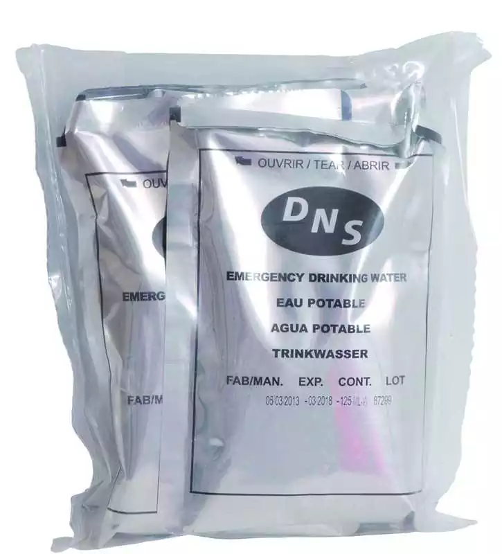 Eau de survie 0,5 Litres 4 sachets de 125 ml