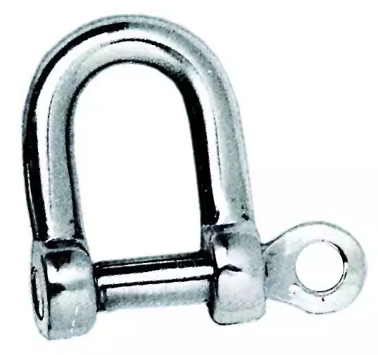 2 Manilles droites inox Diamètre 4mm hauteur intérieure 14mm