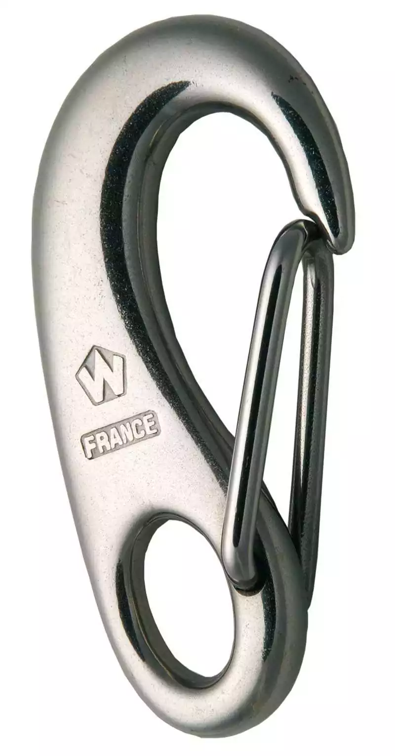 Mousqueton de sécurité Wichard diamètre 8mm Oeil 6mm Longueur 50mm