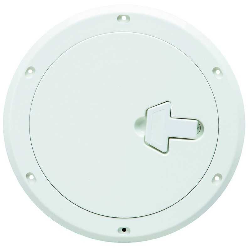 Trappe inspection diamètre extérieur 265mm intérieur 185 mm en ABS blanc