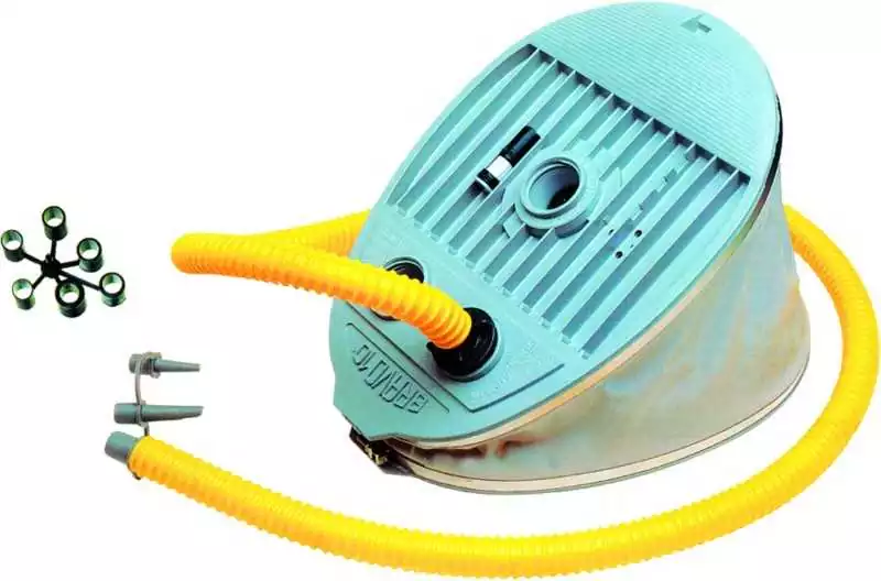 Gonfleur à pied double chambre à gros débit Gonfle et dégonfle