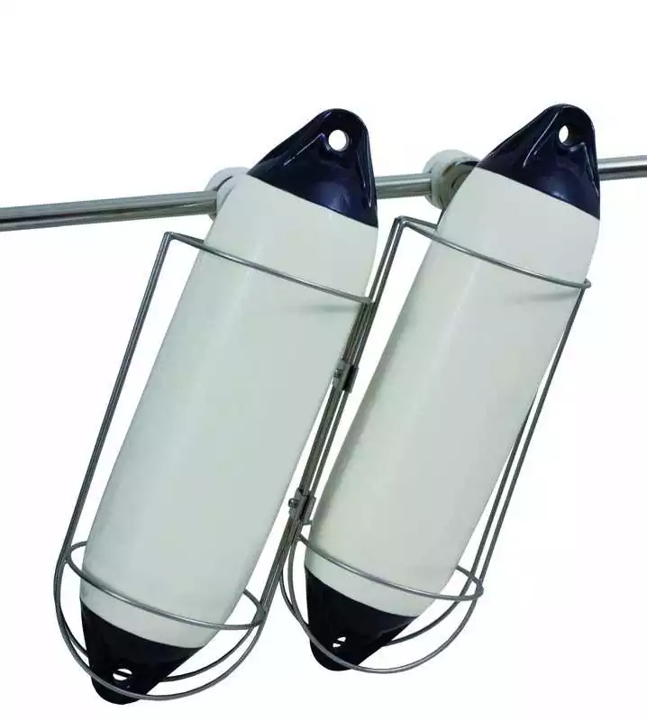 Support pare battage inox Diamètre 170mm longueur 405mm porte pare-battage