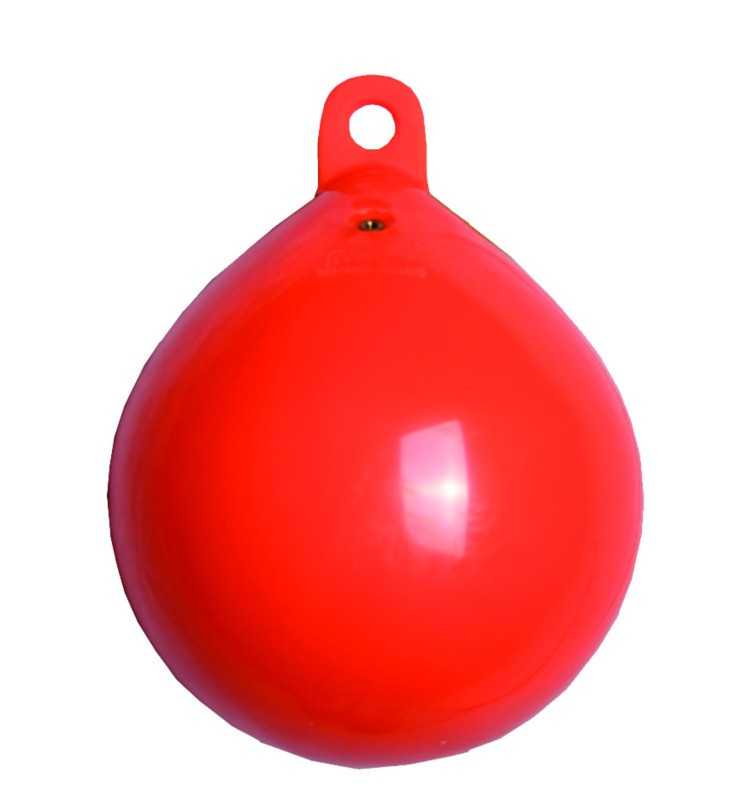 Flotteur Orange gonflable 1 oeil diamètre 9 x 11 cm 0,3 litres