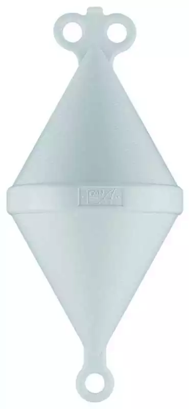 Bouée de mouillage biconique Blanche Diamètre 320 mm Longueur 800 mm