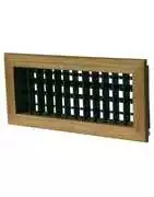 Grilles de soufflage en teck climatisation bateaux